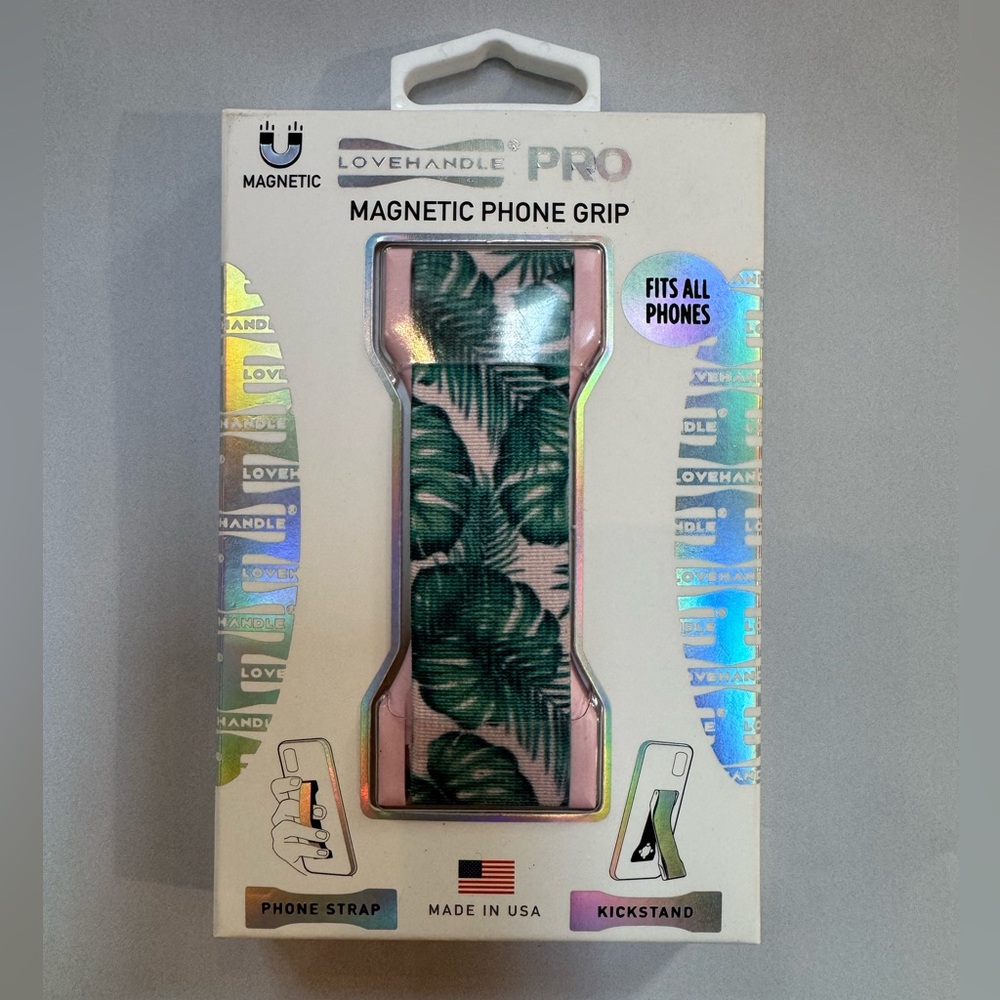 NEW Love Handle PRO Magnetic Phone Grip Monstera Leaf